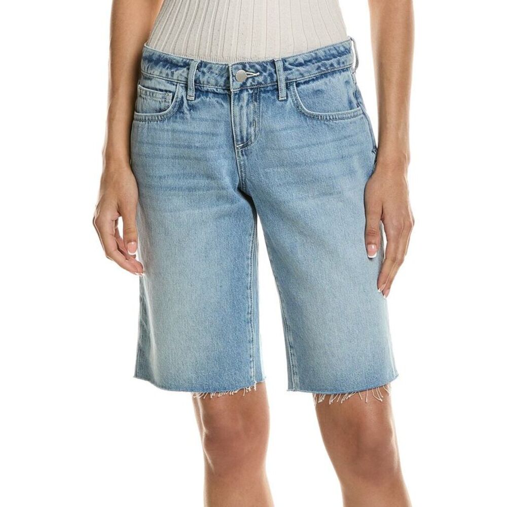 L’Agence Womens L'agence Elise Low-Rise Bermuda Short, Blue